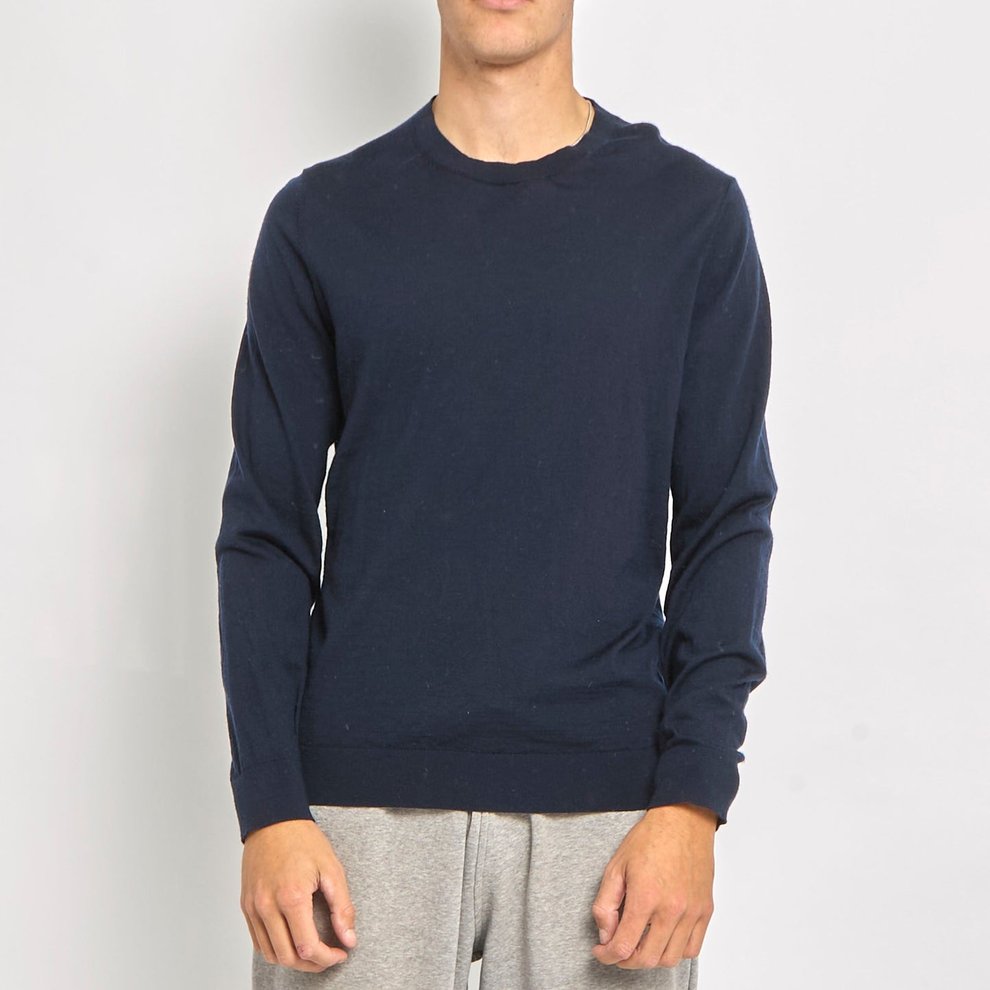 Massimo Dutti Fine Knit Crewneck Sweater - S