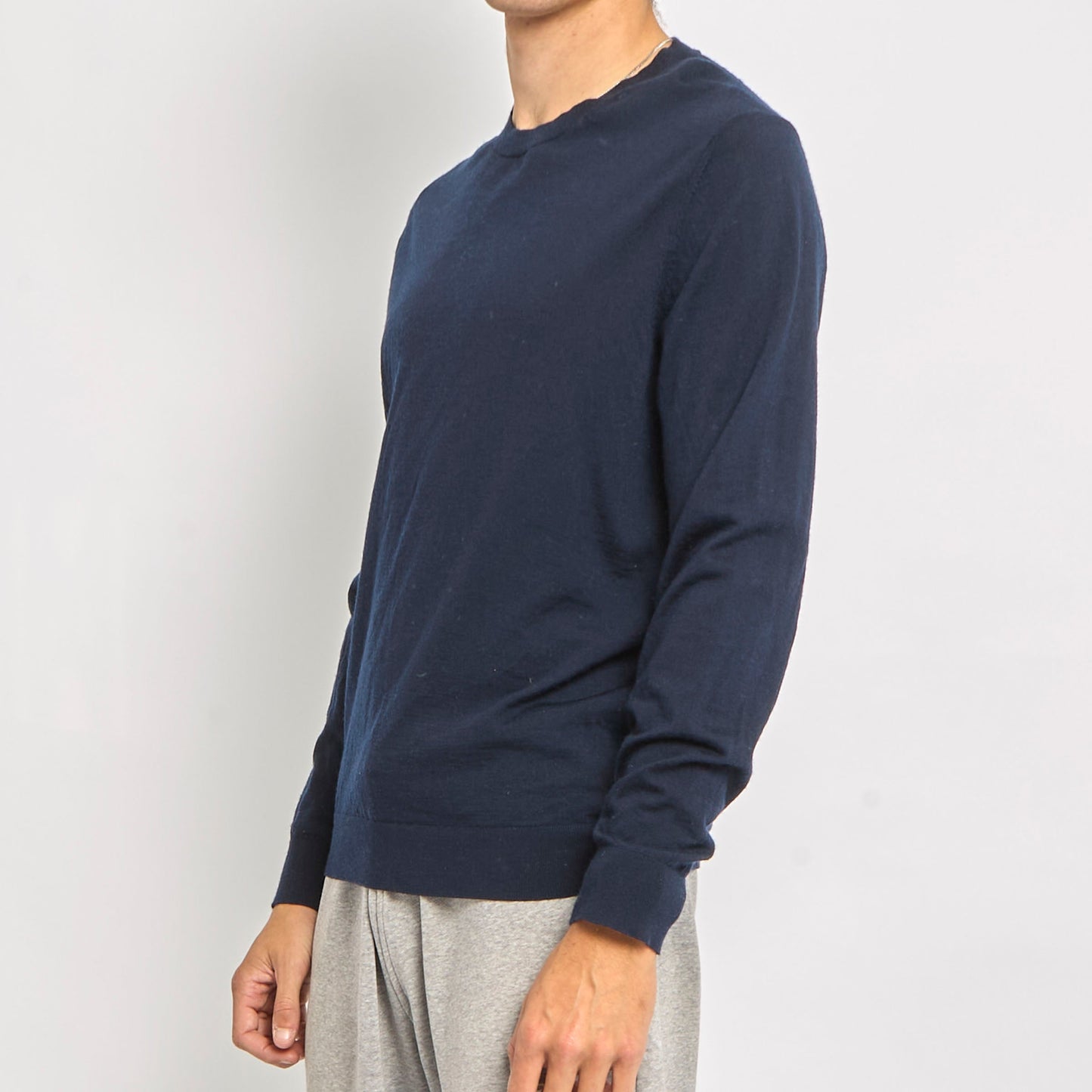 Massimo Dutti Fine Knit Crewneck Sweater - S