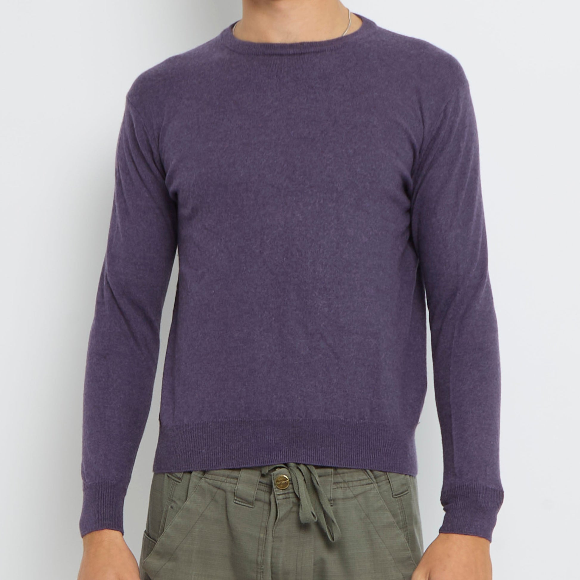 Fine Knit Crewneck Sweater - S