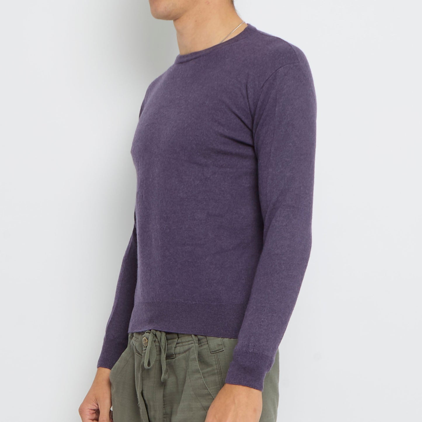 Fine Knit Crewneck Sweater - S