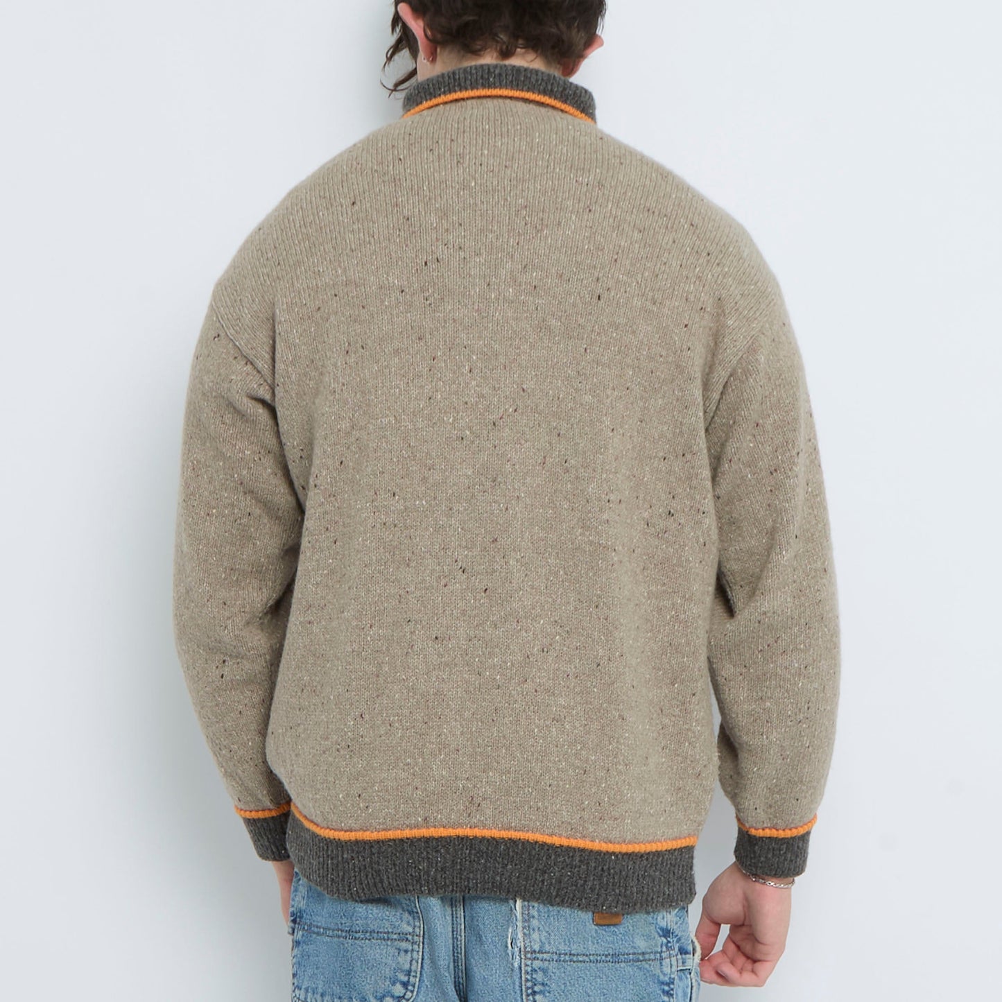 Polo Style Heavy Knit Sweater - XL