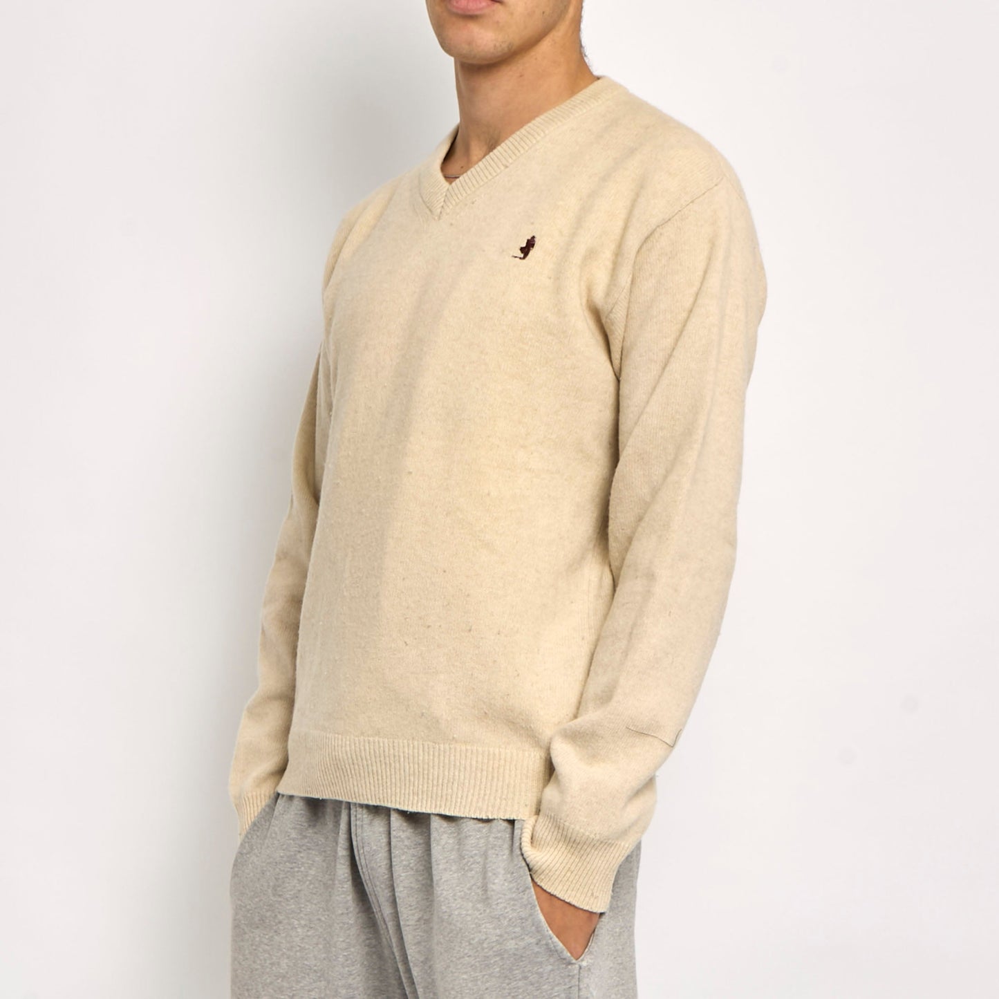 Marlboro Classics V-Neck Knitted Sweater - XL