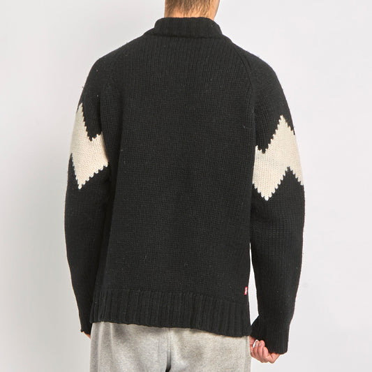 Levis Chunky Knitted Zip Up Sweater- XL