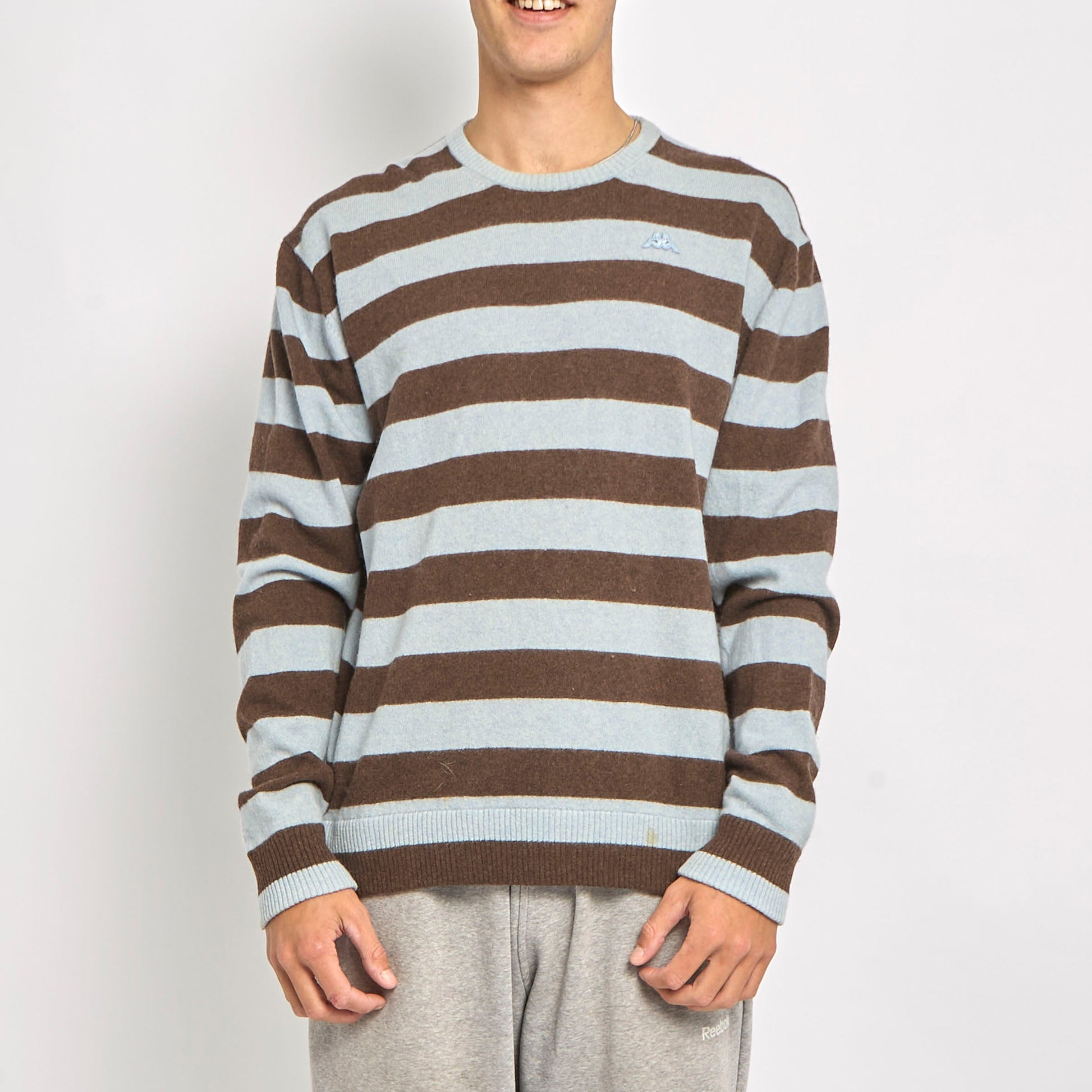 Kappa Stripe Knitted Jumper- XL