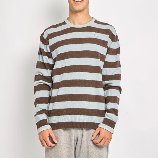 Kappa Stripe Knitted Jumper- XL