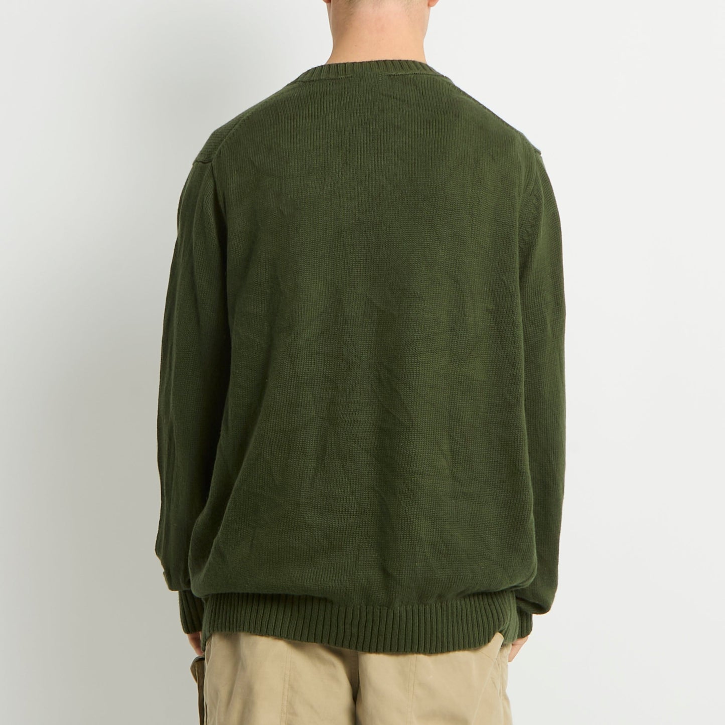 LL Bean V-Neck Heavy Knit Sweater - XL