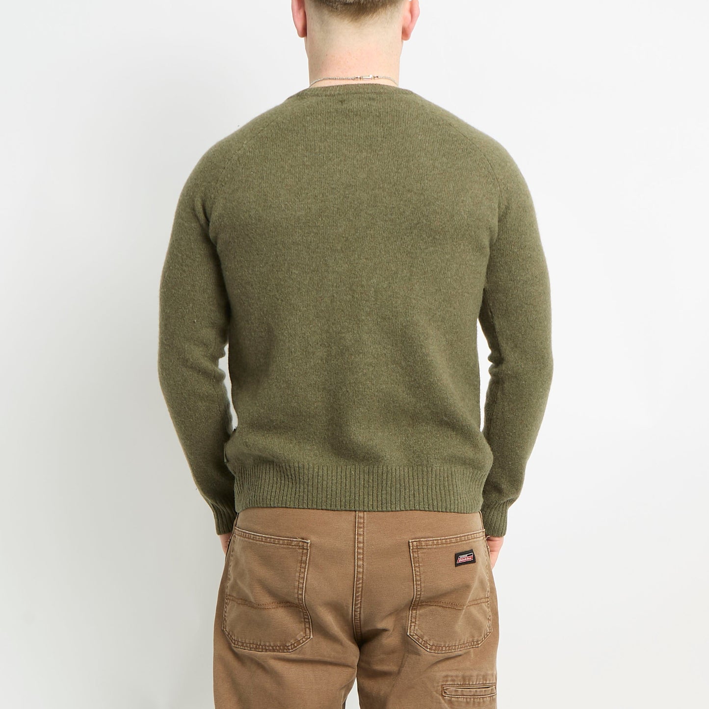 Barbour Wool Crew Neck With Embellished Patch - XL