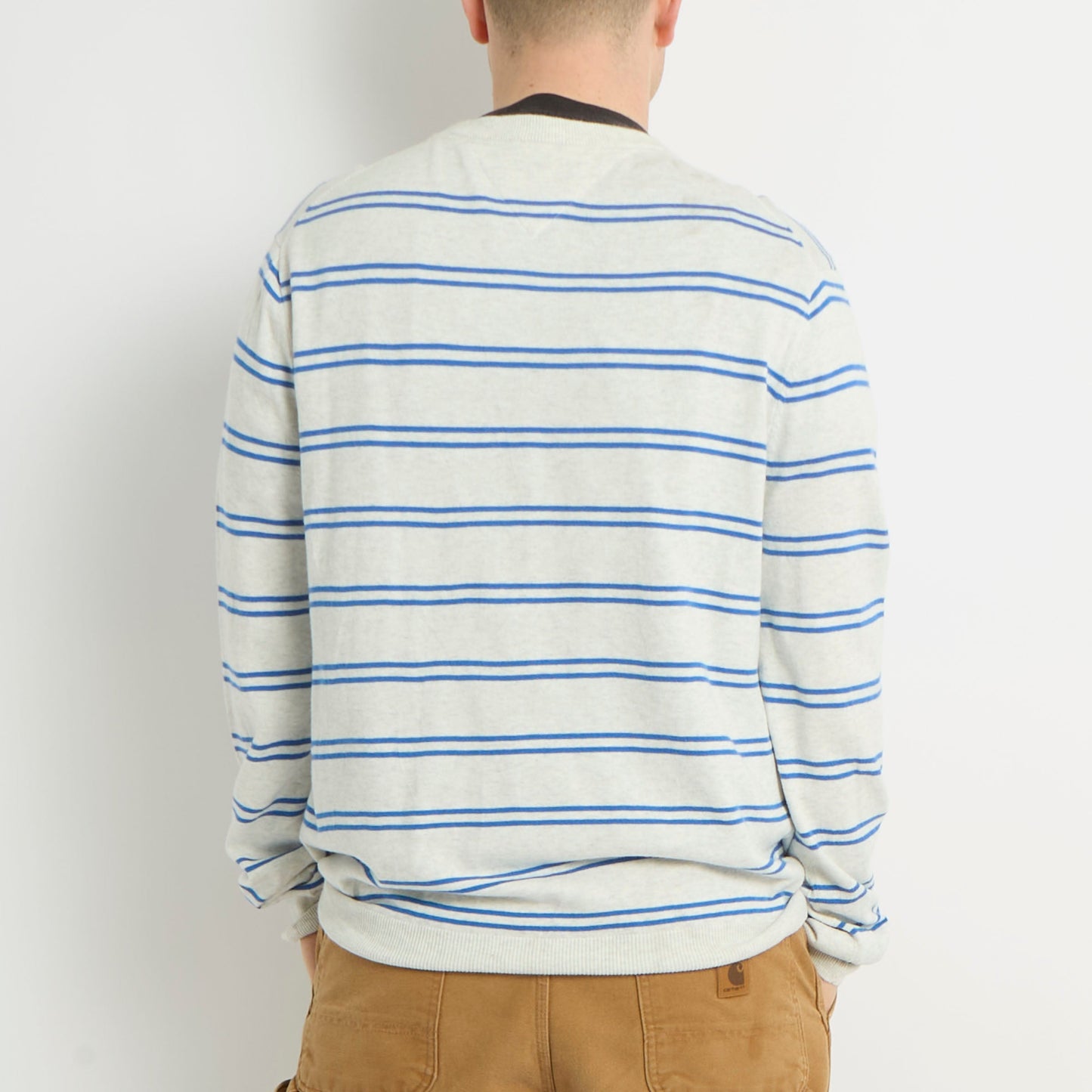 Tommy Hilfiger Striped Crew Neck Knitted Sweater - XL