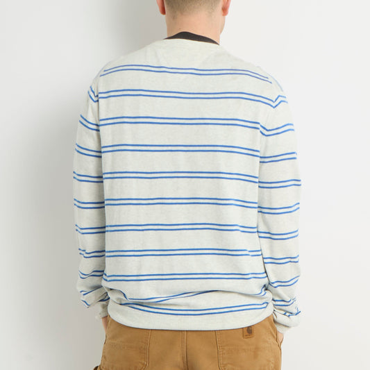 Tommy Hilfiger Striped Crewneck Knitted Sweater - XL