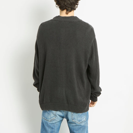 Chaps 1/4 Zip Knitted Sweater - XL