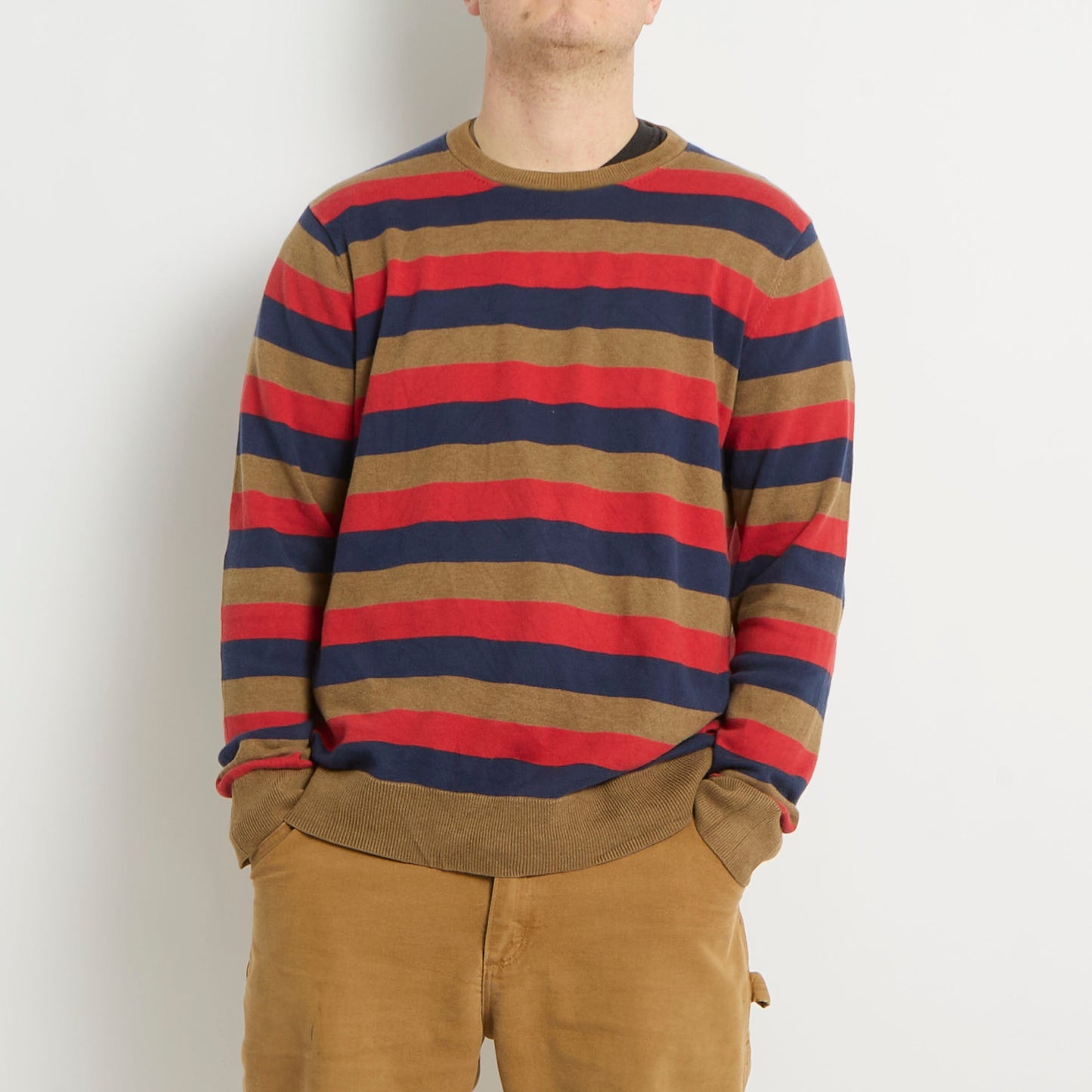 Tommy Hilfiger Crewneck Striped Knitted Sweater - XL