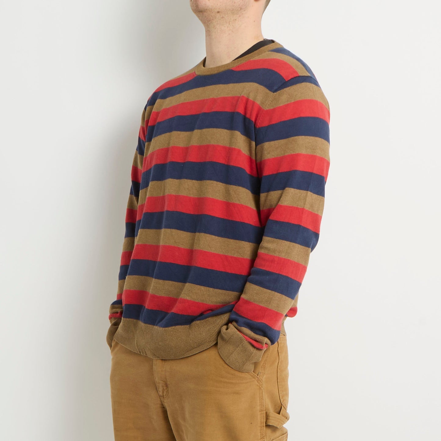 Tommy Hilfiger Crewneck Striped Knitted Sweater - XL