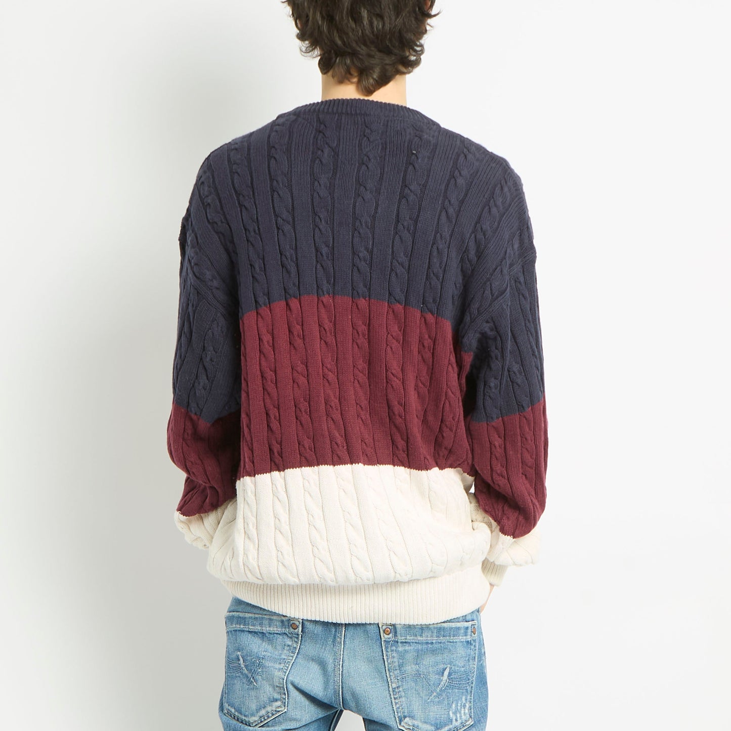 Tommy Hilfiger Cableknit Crewneck Sweater - XL