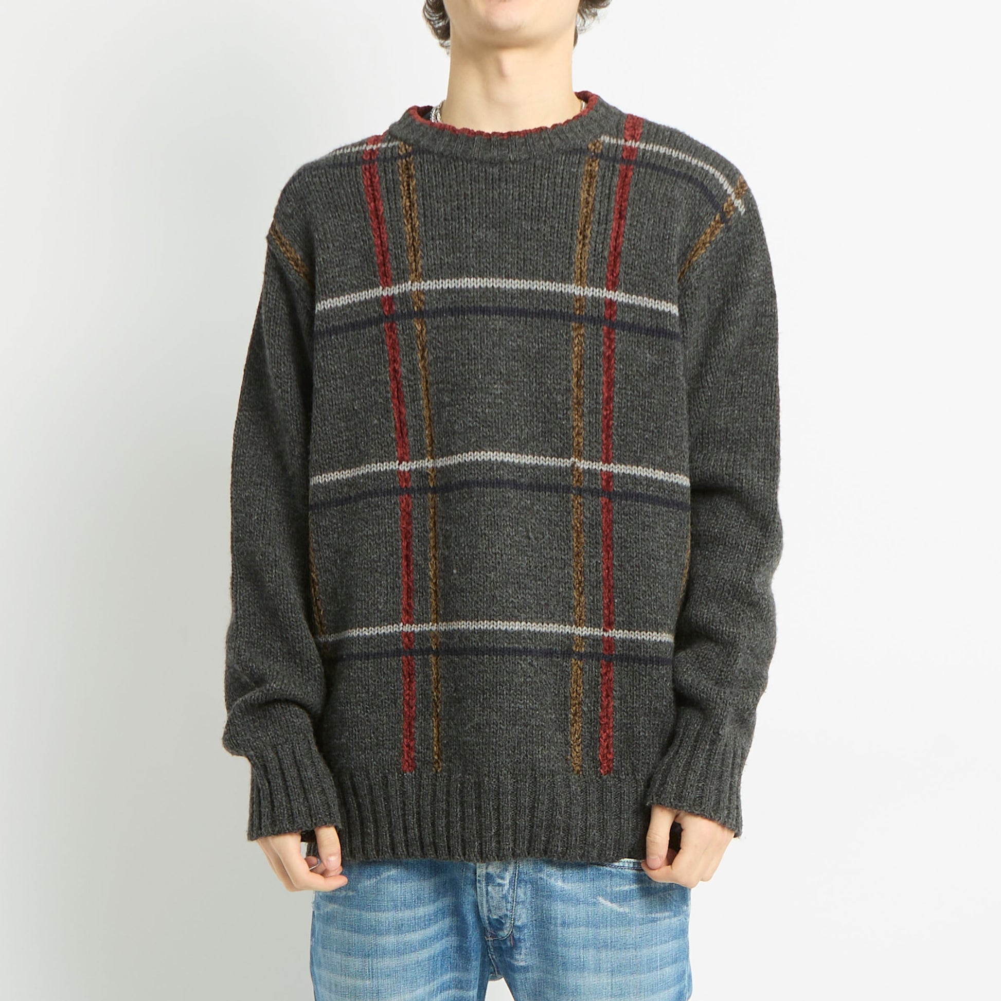 Trussardi Heavy Knit Crewneck Sweater - XL