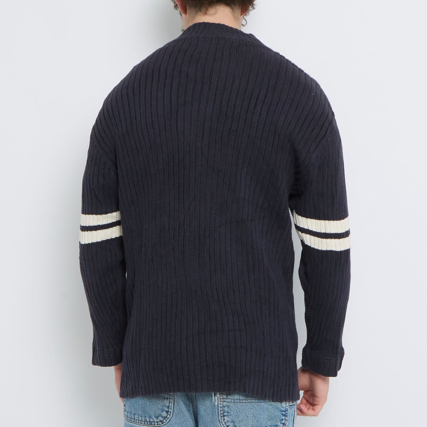 Tommy Hilfiger RIbbed Full Zip Sweater - XL