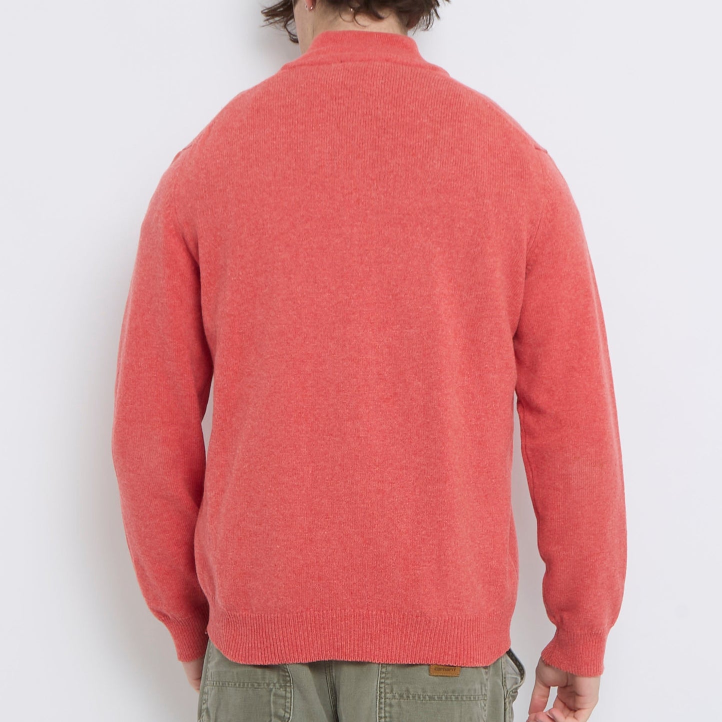 1/4 Zip Knitted Sweater - XL