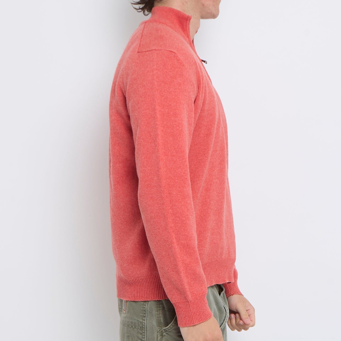 1/4 Zip Knitted Sweater - XL