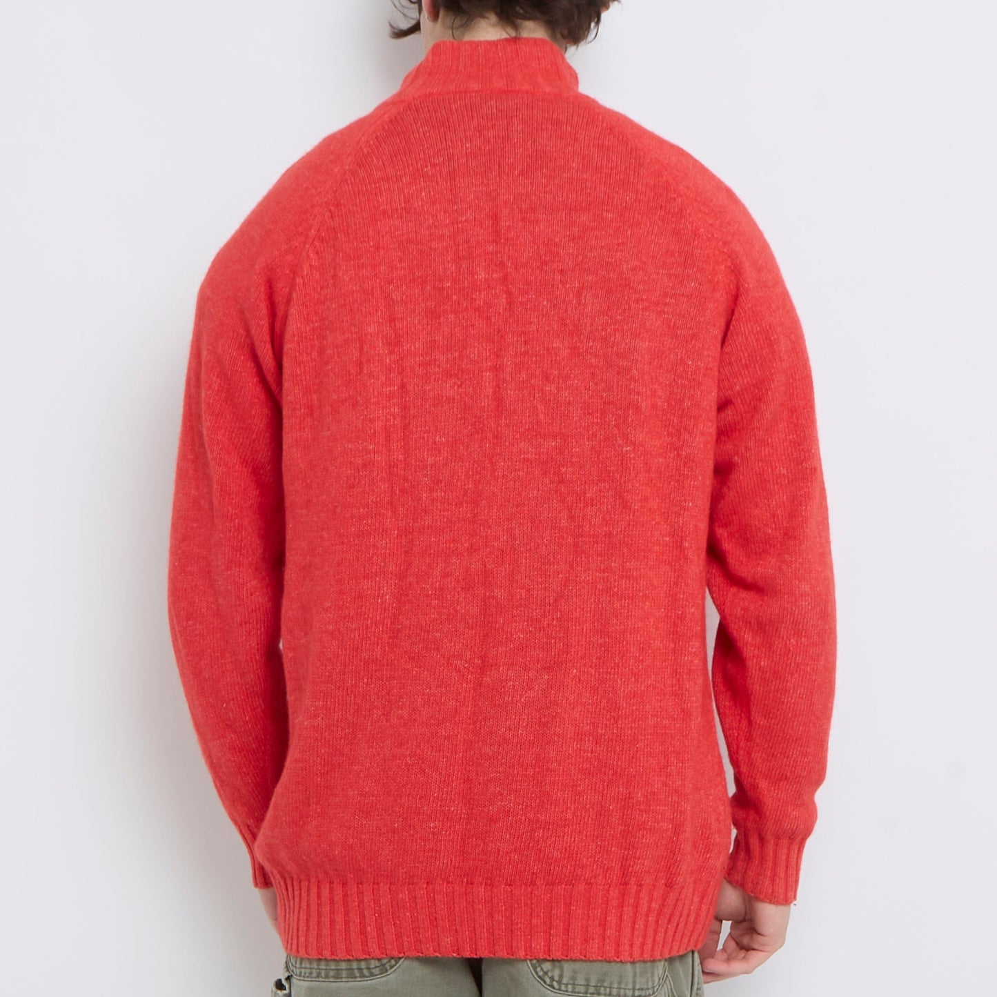 Heavy Knit 1/4 Zip Sweater - XL