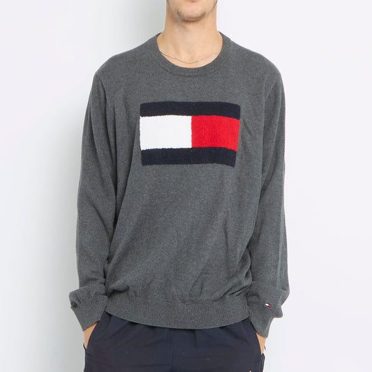 Tommy Hilfiger Logo Crewneck Sweater - XXL