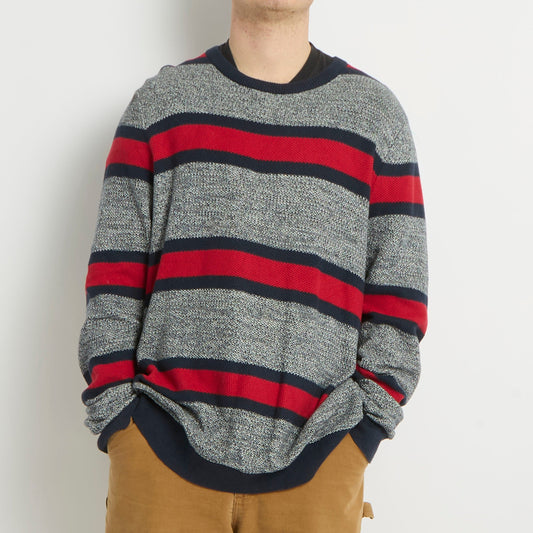 Tommy Hilfiger  Striped Crewneck Knitted Sweater - XXL