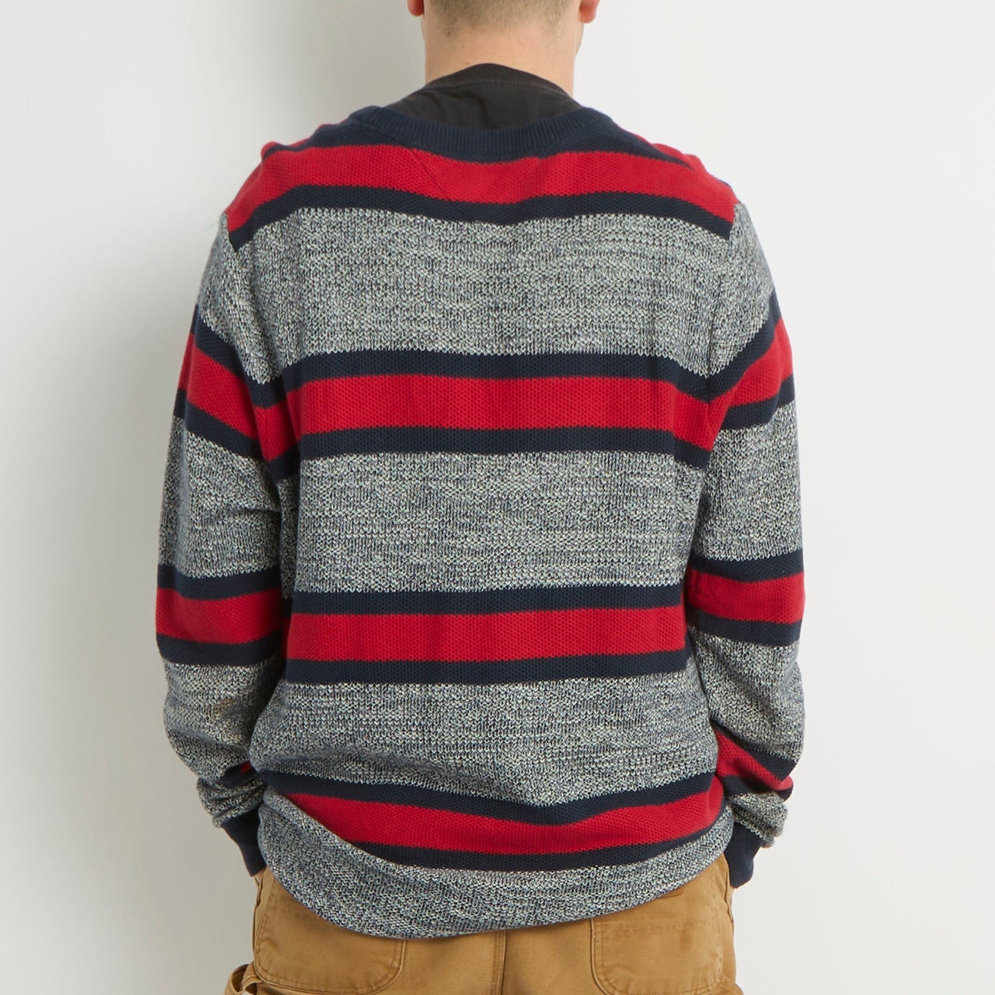 Tommy Hilfiger  Striped Crew Neck Knitted Sweater - XXL