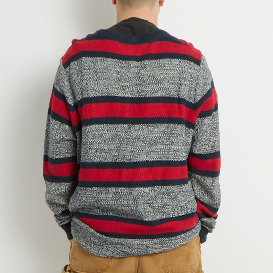 Tommy Hilfiger  Striped Crewneck Knitted Sweater - XXL