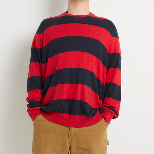 Tommy Hilfiger Crewneck Striped Knitted Sweater - XXL