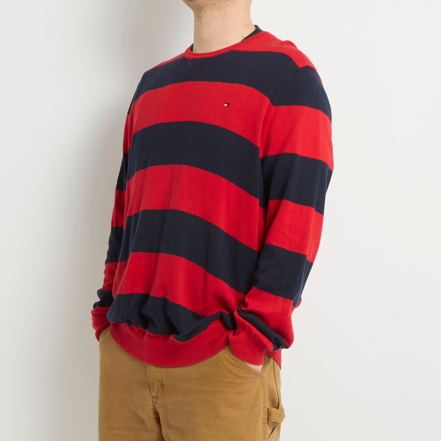 Tommy Hilfiger Crewneck Striped Knitted Sweater - XXL