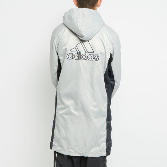 Adidas Logo Hooded Padded Jacket - S