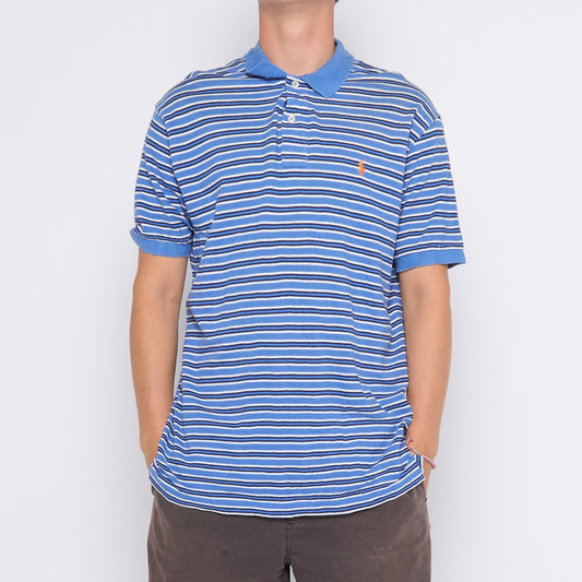 Ralph Lauren Logo Striped Polo - L