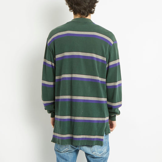 Ralph Lauren Longsleeve Striped Polo Shirt - L