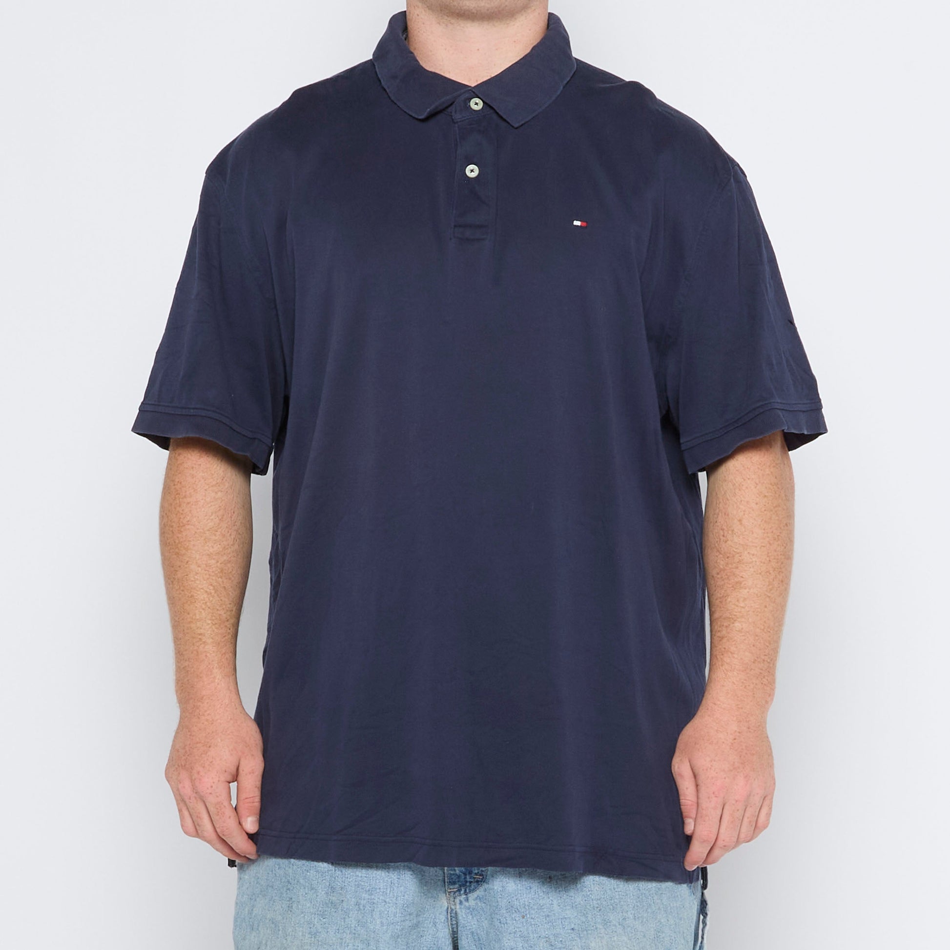 Tommy Hilfiger Striped Logo Polo - L