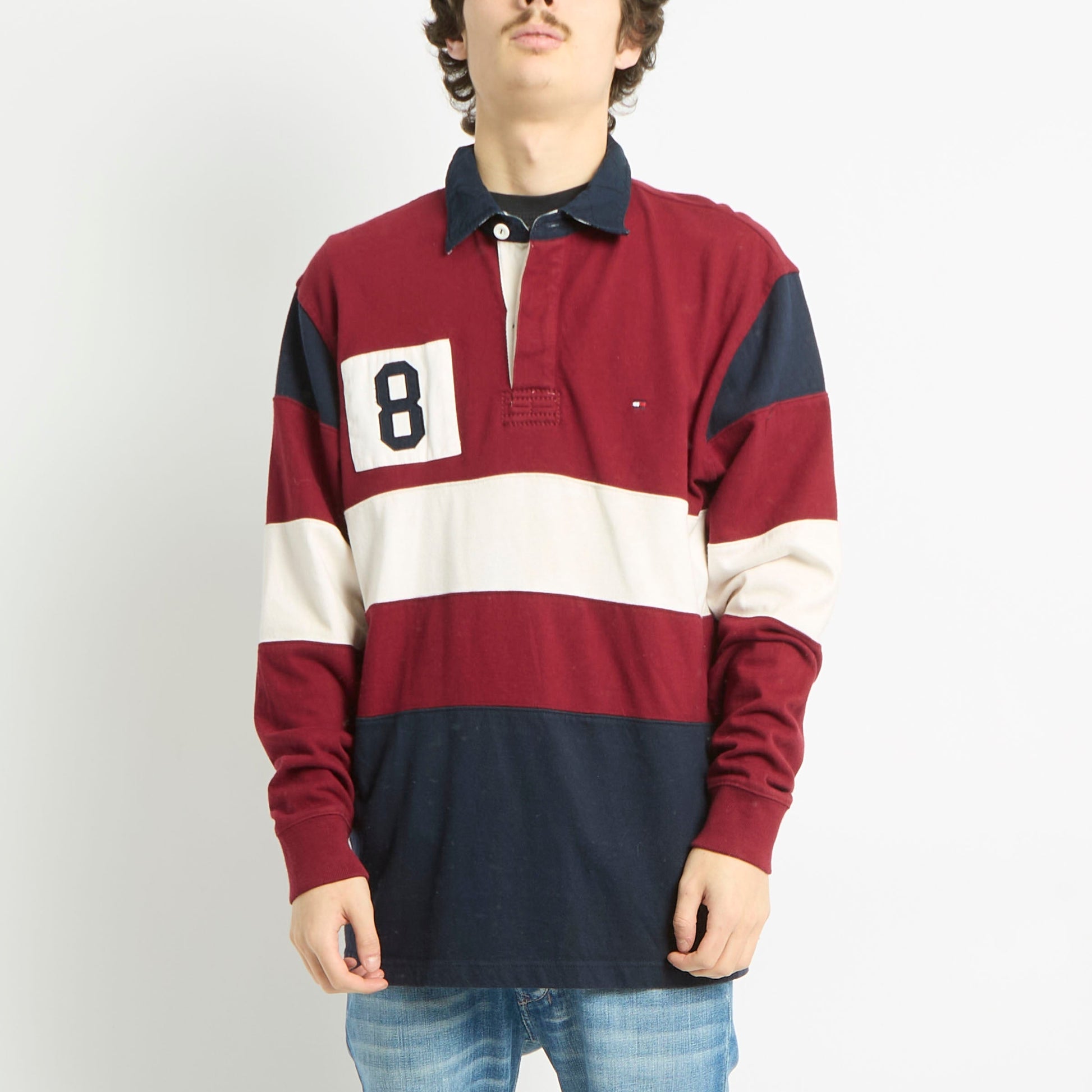 Tommy Hilfiger Long Sleeve Polo Shirt - L