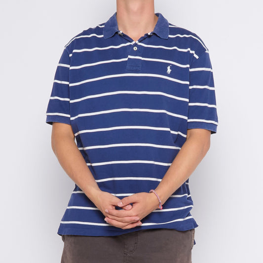 Ralph Lauren Logo Striped Polo - L