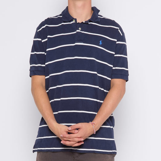 Ralph Lauren Logo Striped Polo - L