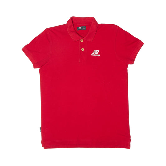 New Balence Logo Embroided Polo Shirt - L