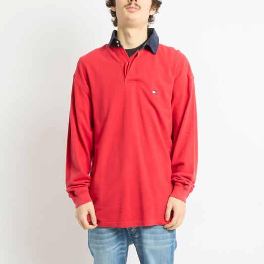 Tommy Hilfiger Long Sleeve Polo Shirt - L