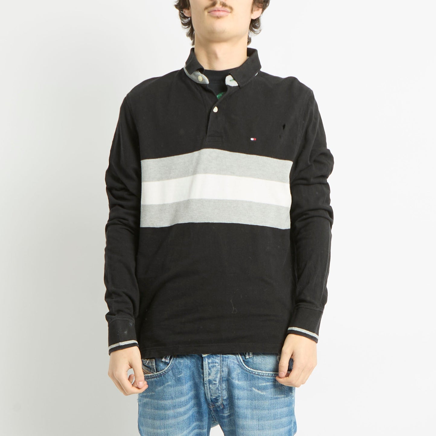 Tommy Hilfiger Longsleeve Polo Shirt - M