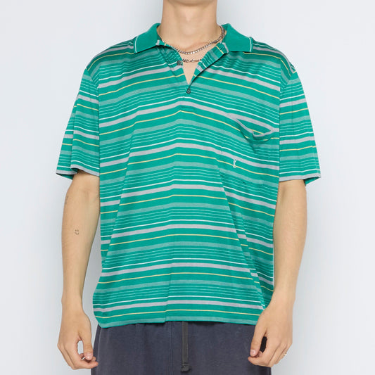 YSL Striped Polo Shirt - M