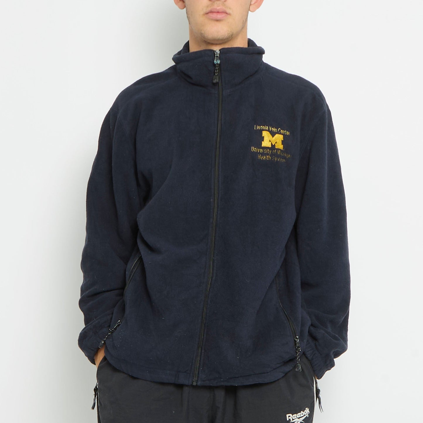 Embroided Full Zip Polar Fleece - M