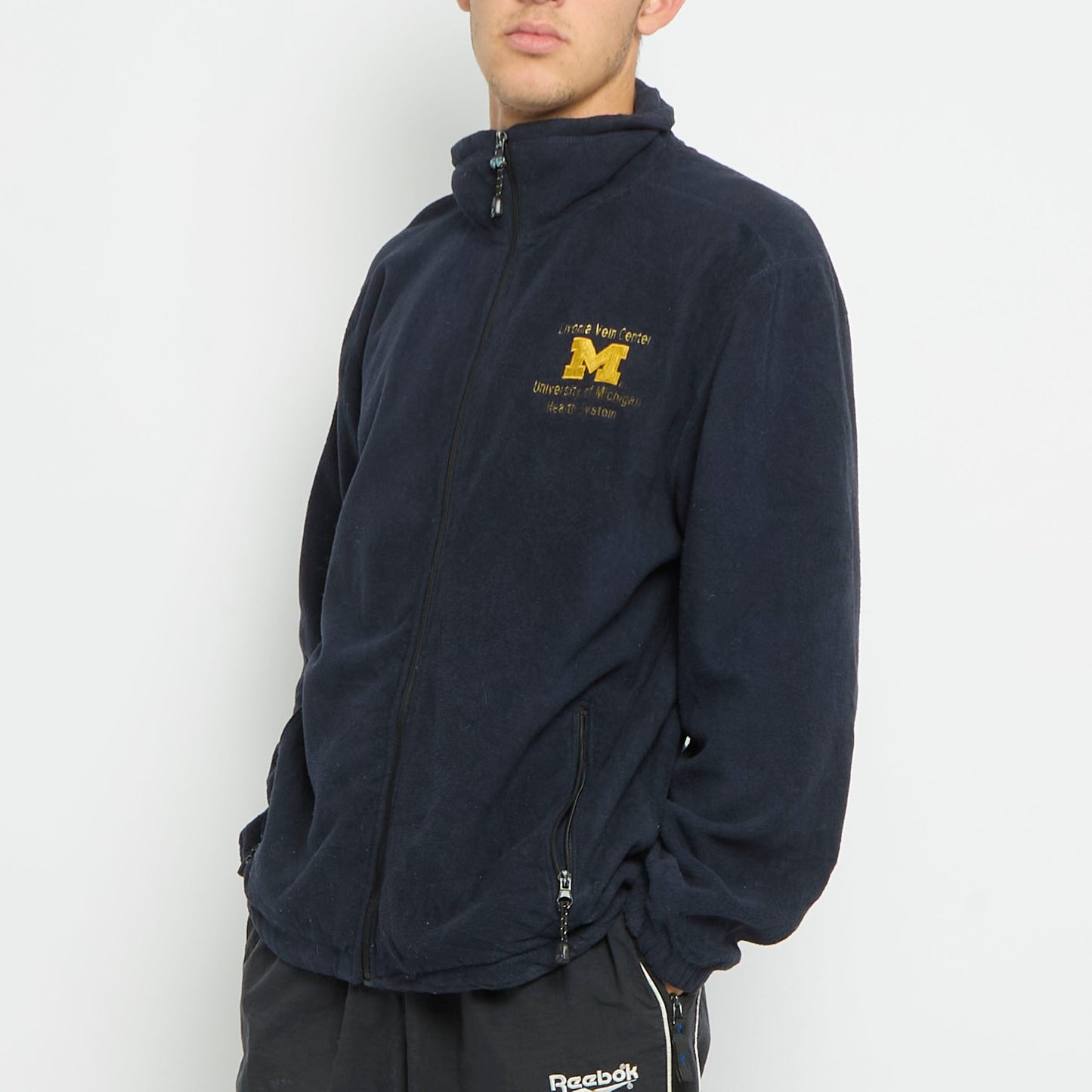 Embroided Full Zip Polar Fleece - M