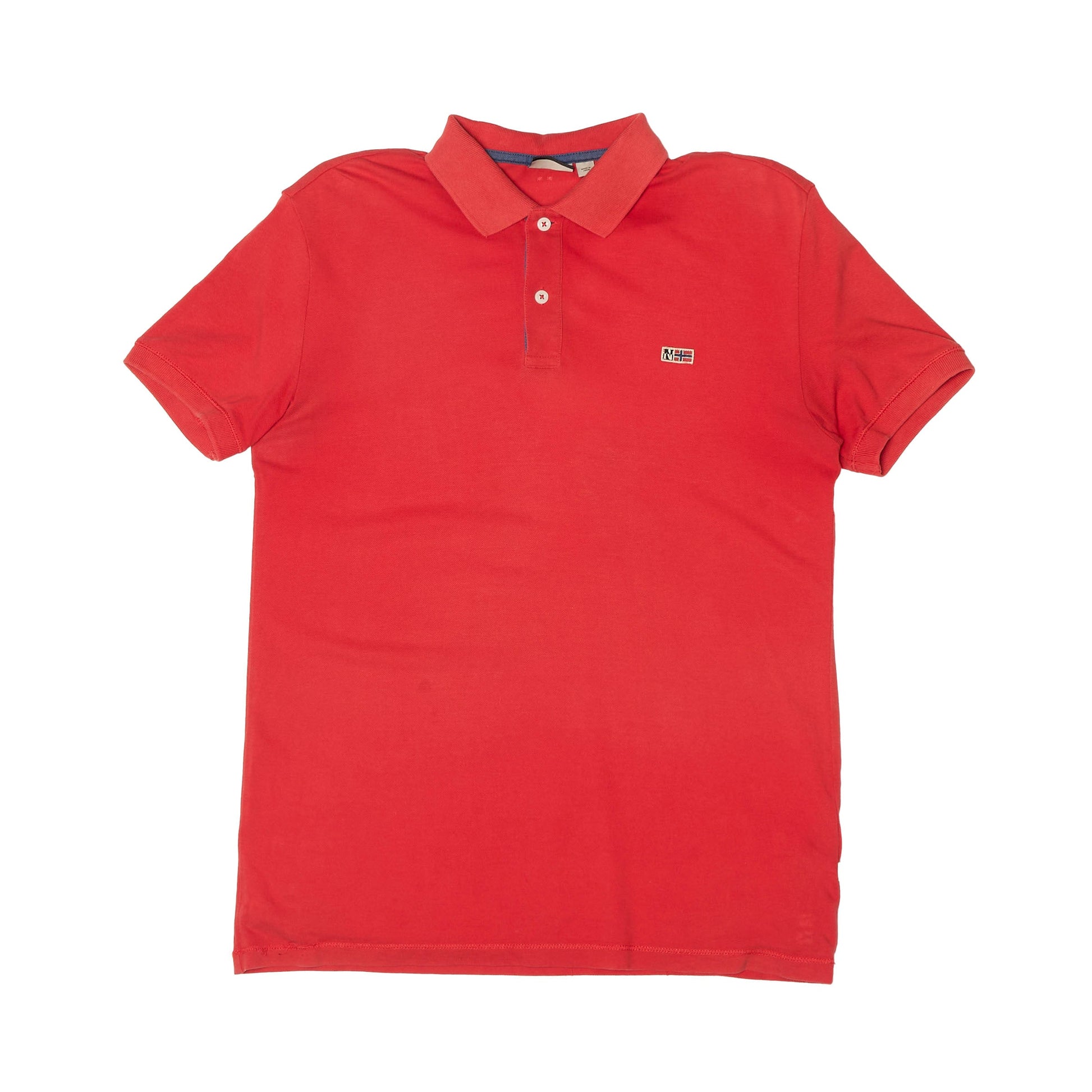 Napapijri Logo Embroided Polo Shirt - M