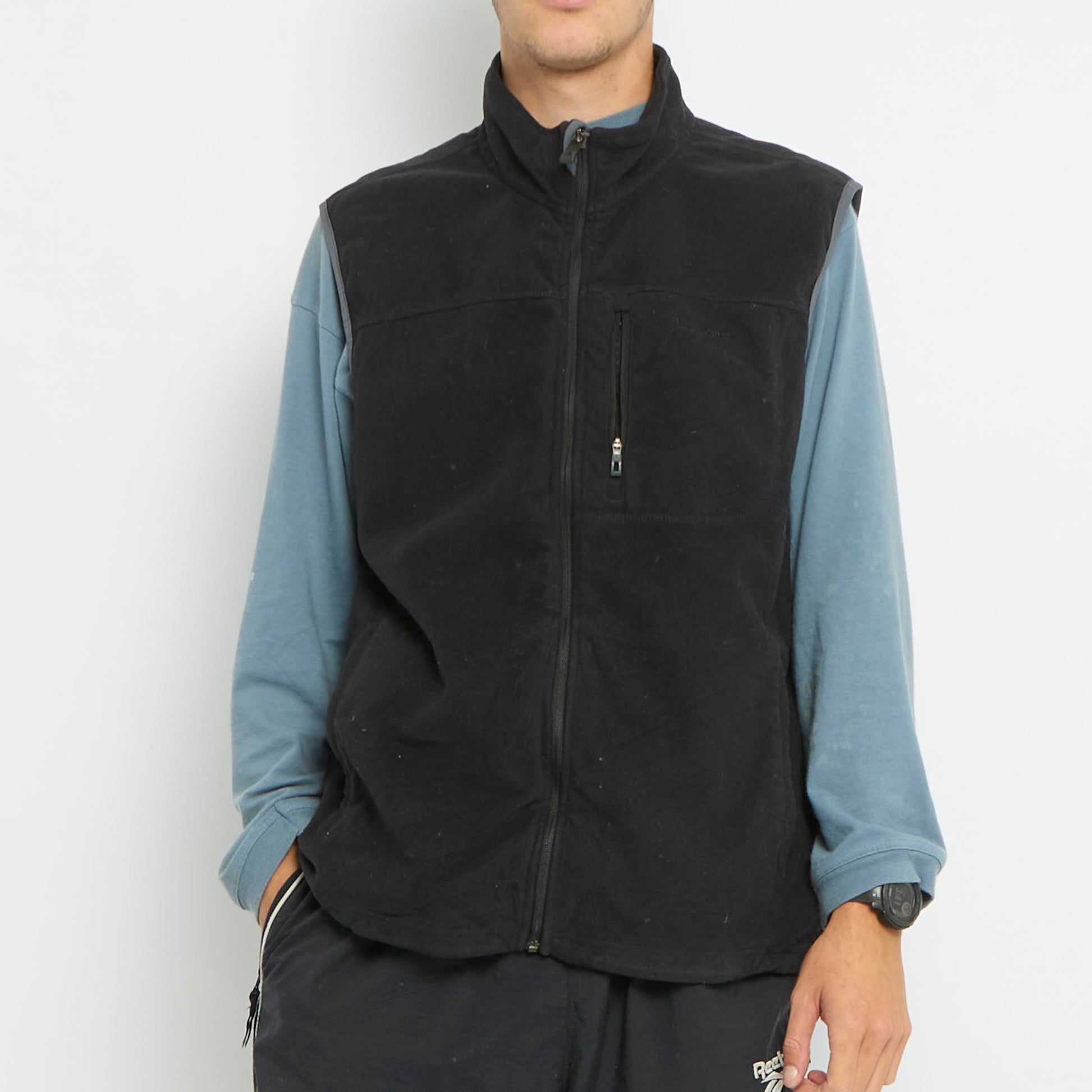 Full Zip Sleeveless Polar Fleece - XL