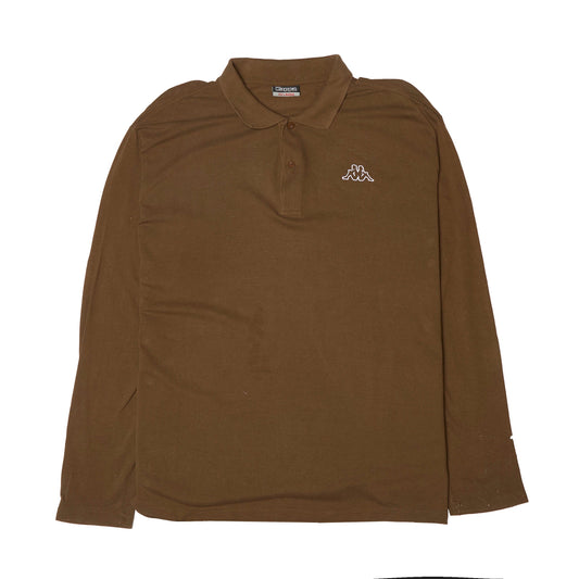 Kappa Logo Embroided Longsleeve Polo Shirt - XL
