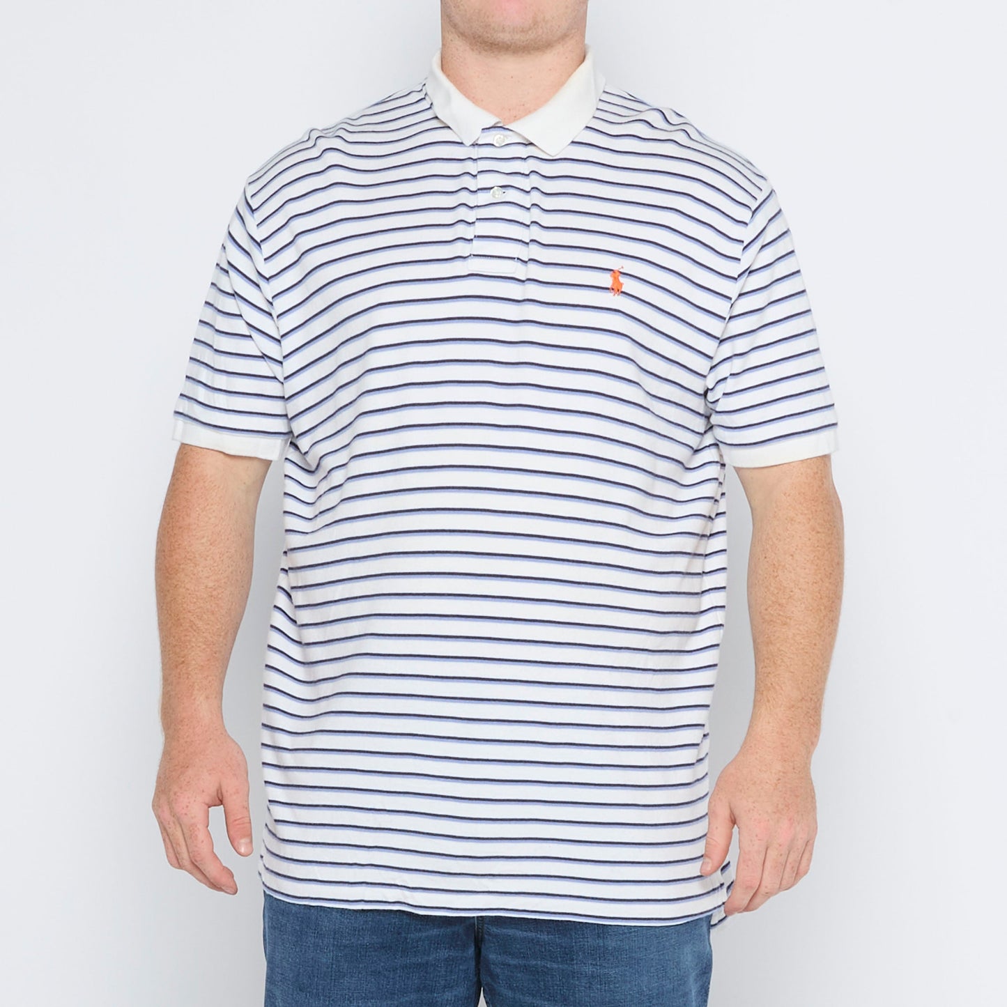 Ralph Lauren Logo Striped Polo - XL