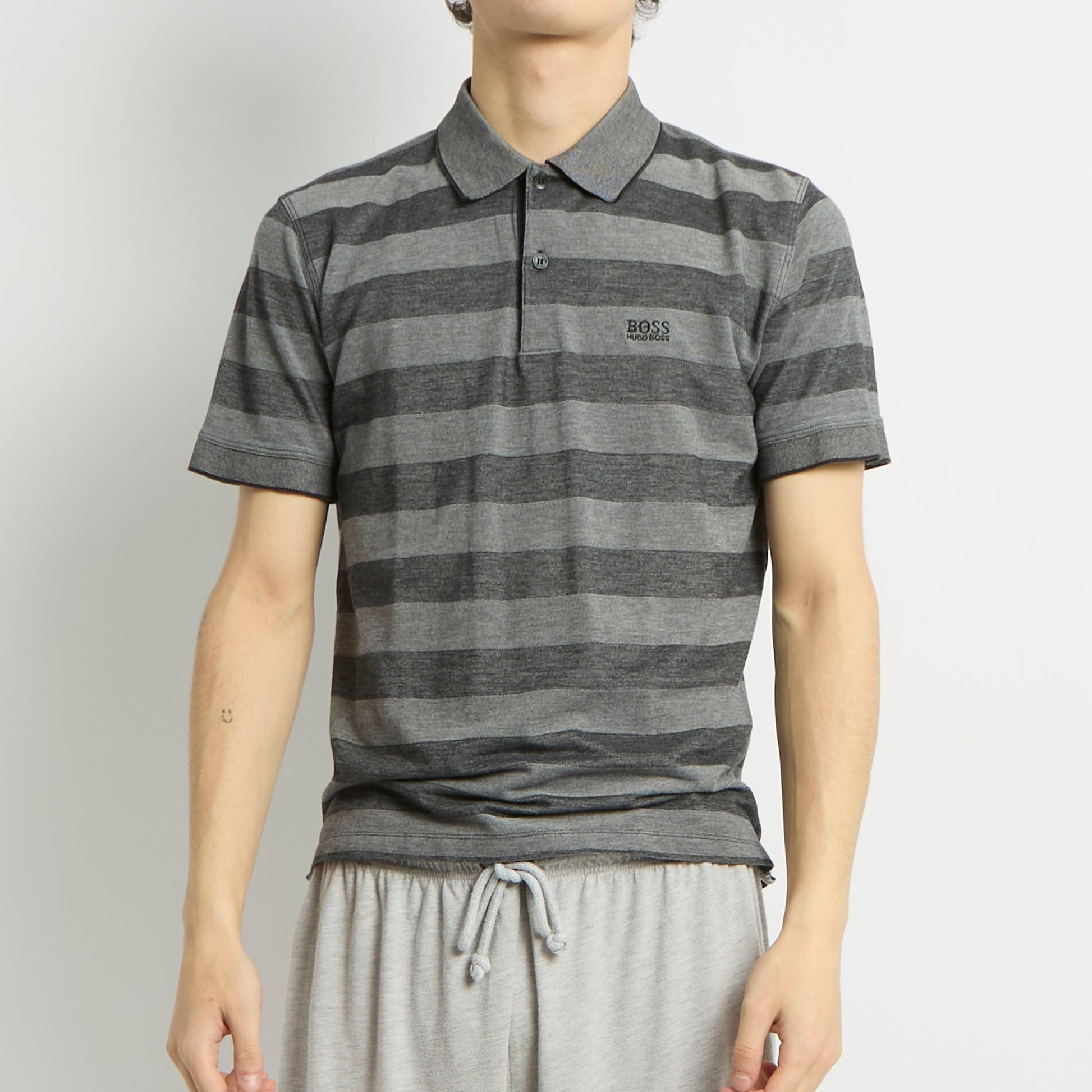 Hugo Boss Striped Polo Shirt - XS