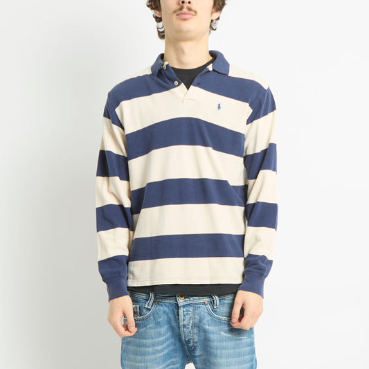 Ralph Lauren Longsleeve Striped Polo Shirt - XS