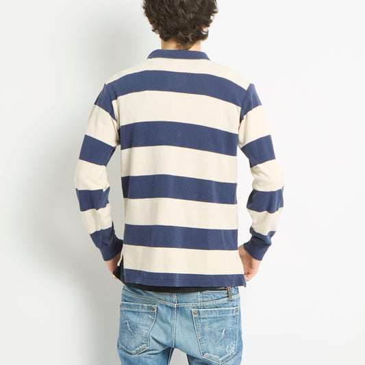 Ralph Lauren Longsleeve Striped Polo Shirt - XS