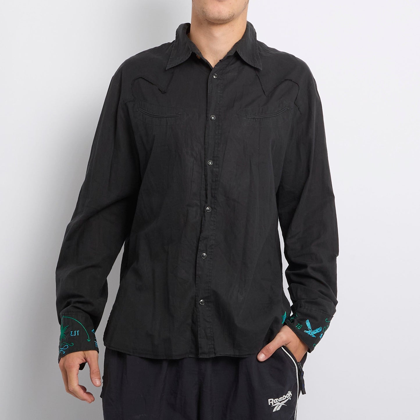 Diesel Embroided Detail Shirt - L