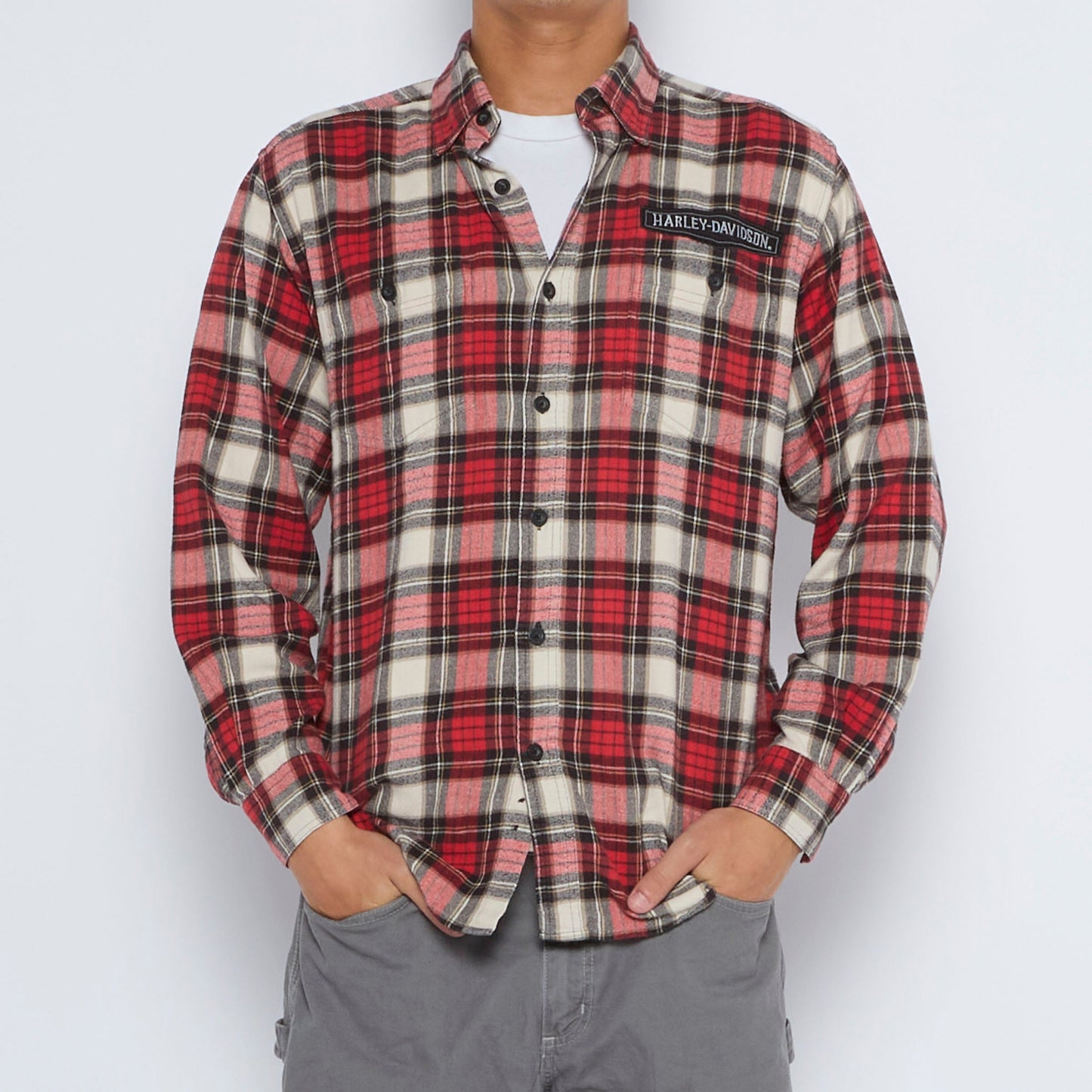 Harley Davidson Checked Shirt - L